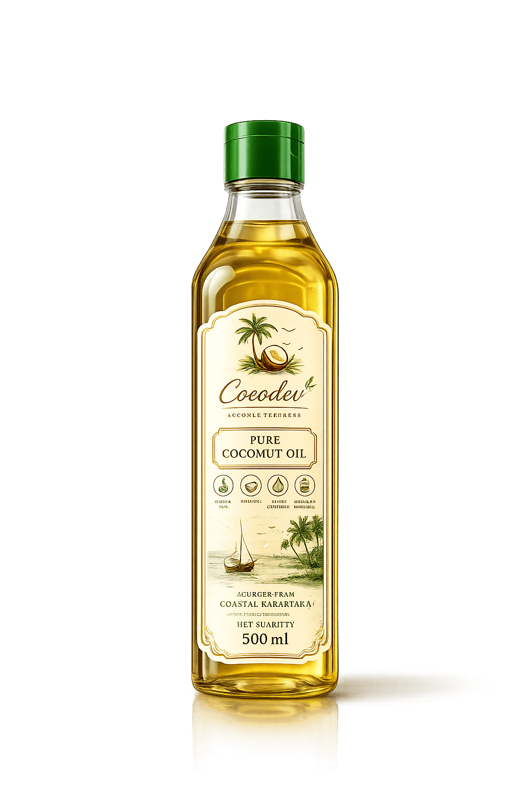 Pure Cold Pressed Coconut Oil product bottle